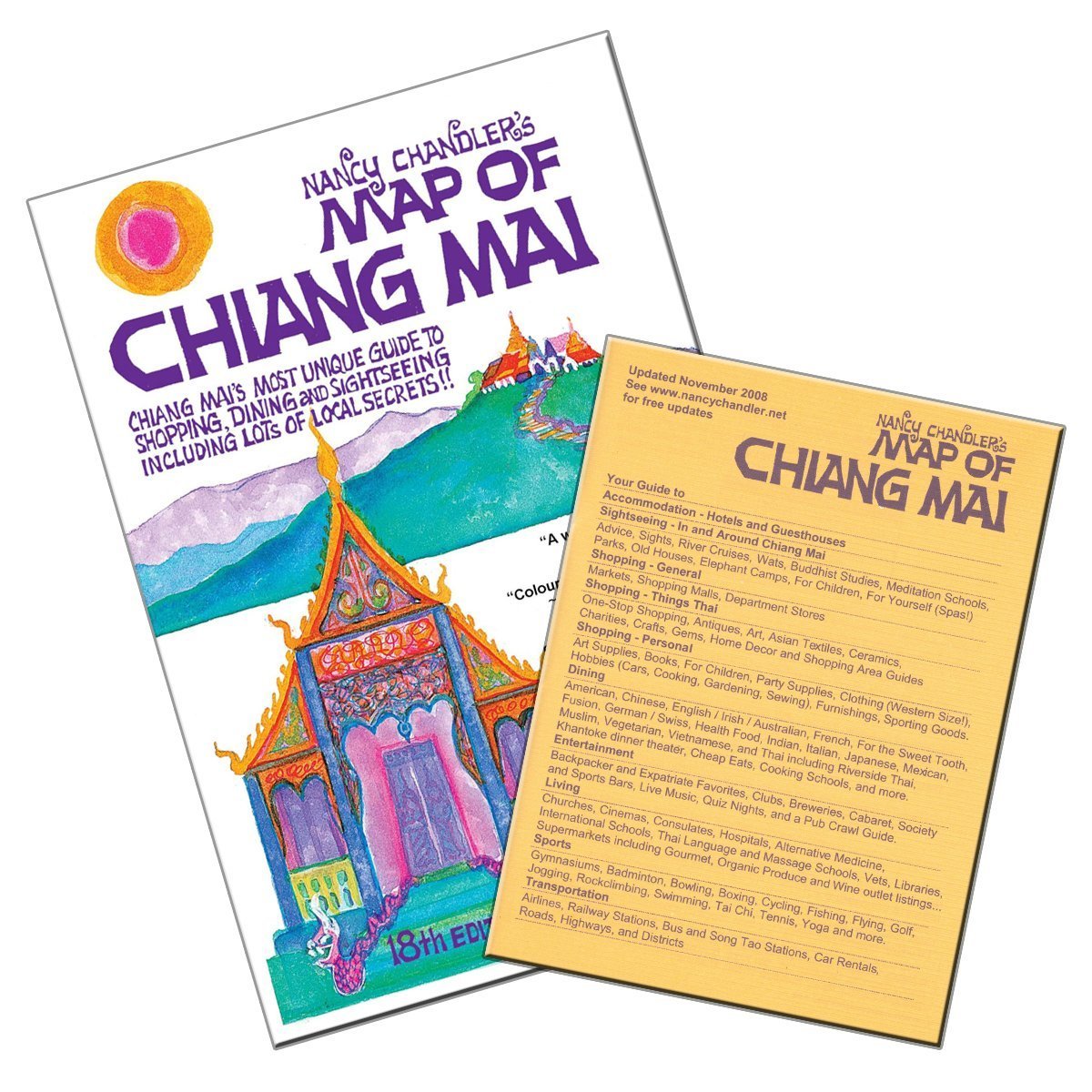 Nancy Chandler's Map of Chiang Mai Leisure, Home & Garden