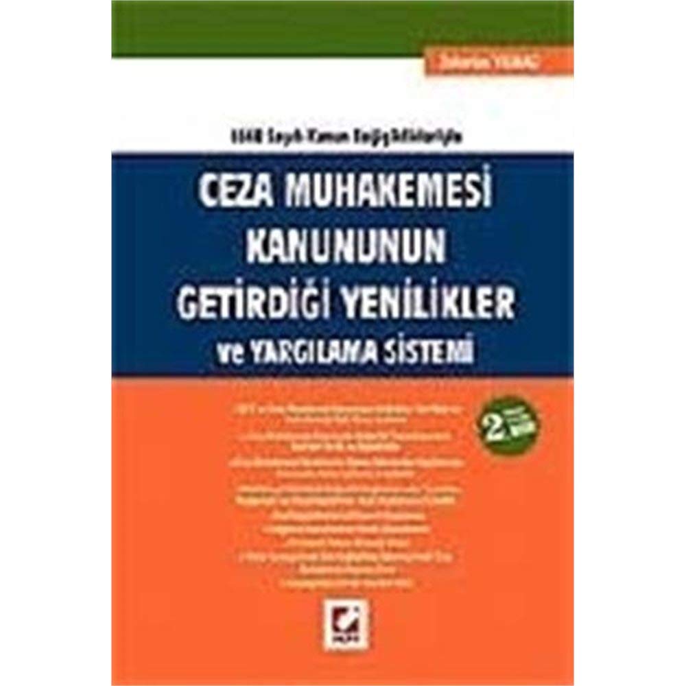 Ceza Muhakemesi Kanununun Getirdiği Yenilikler ve Yargılama Sistemi book