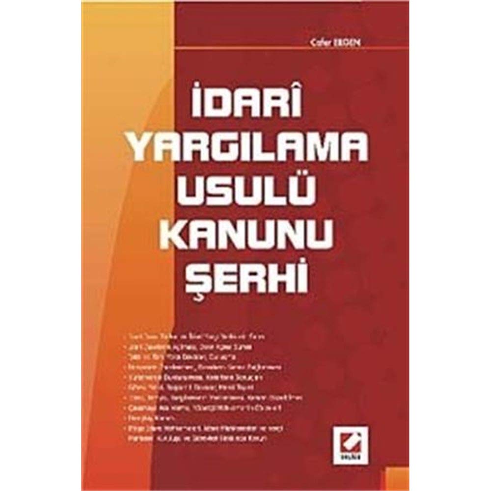 Idari Yargilama Usulu Kanunu Serhi Books