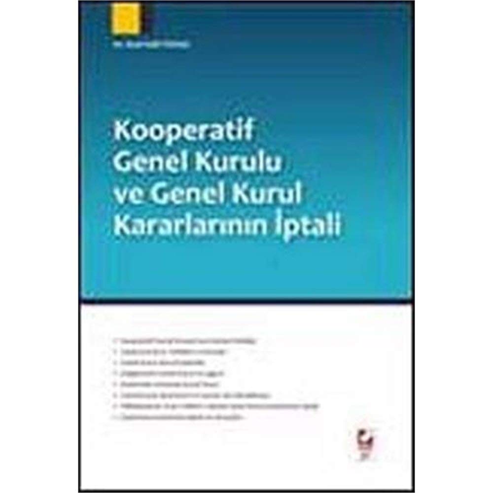 Kooperatif Genel Kurulu ve Genel Kurul Kararlarinin Iptali Books