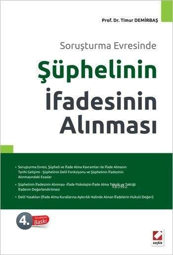 Soruşturma Evresinde Şüphelinin İfadesinin Alınmas Books