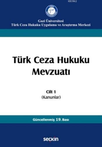 Türk Ceza Hukuku Mevzuatı Cilt 1 Books
