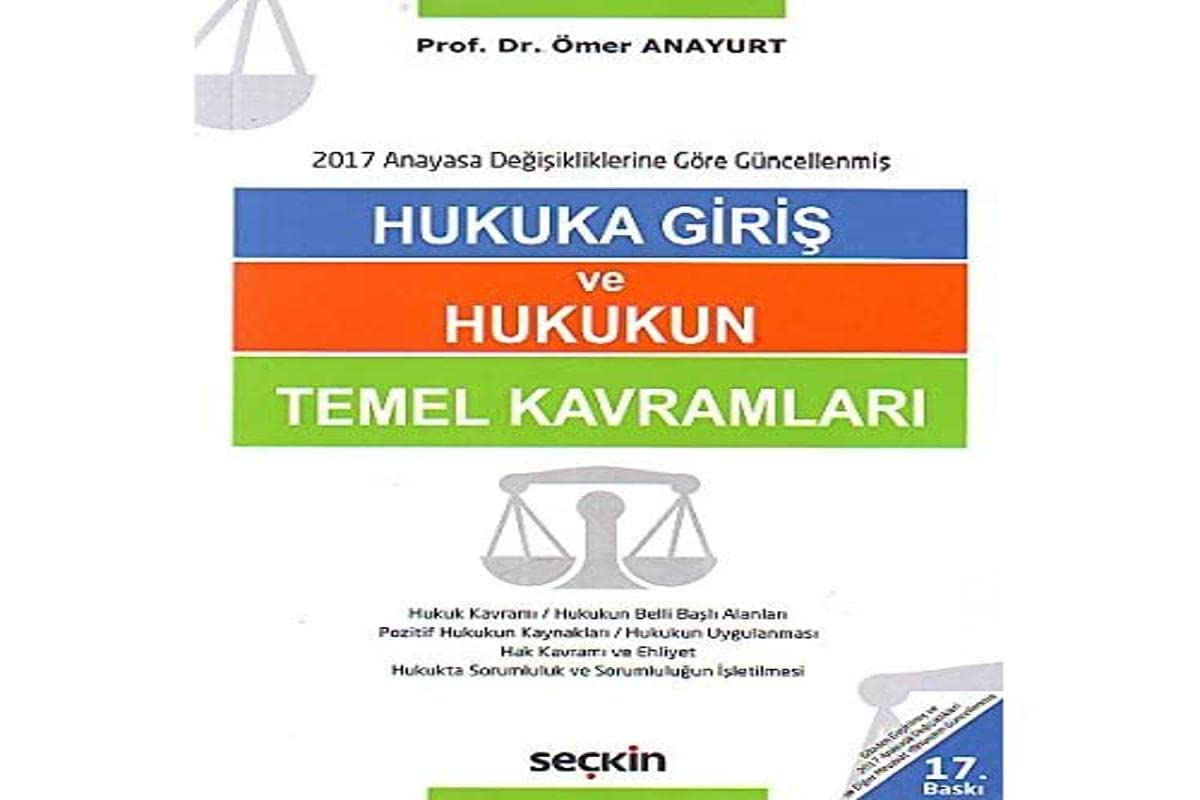 Hukuka Giriş ve Hukukun Temel Kavramları Books
