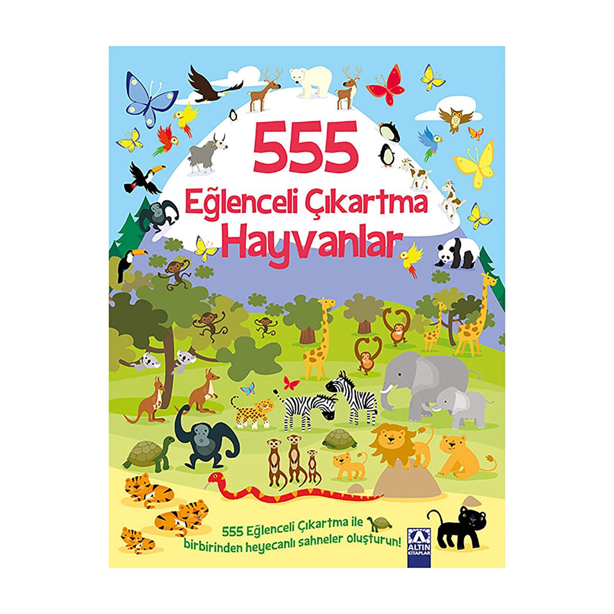 555 Eğlenceli Çıkartma - Hayvanlar: 555 Eğlenceli Çıkartma ile Birbirinden Heyecanlı Sahneler Oluşturun! Contemporary literature