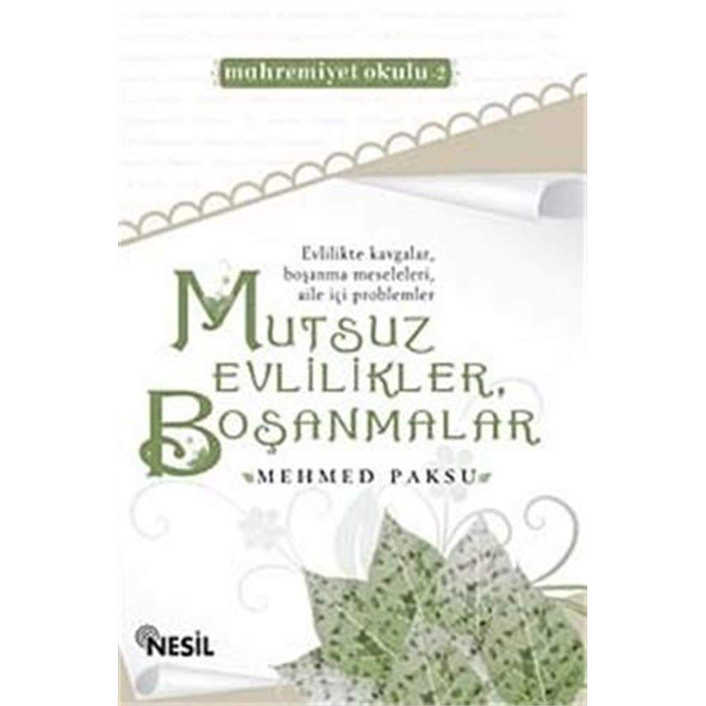 MUTSUZ EVLİLİKLER BOŞANMALAR book