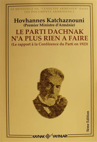Le Parti Dachnak Na Plus Rien a Faire book