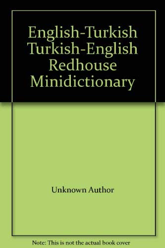 English-Turkish Turkish-English Redhouse Minidicti Books