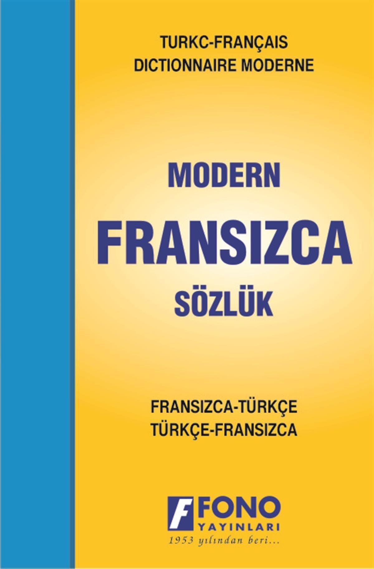 Dictionnaire moderne français-turc / turc-français moyen format book