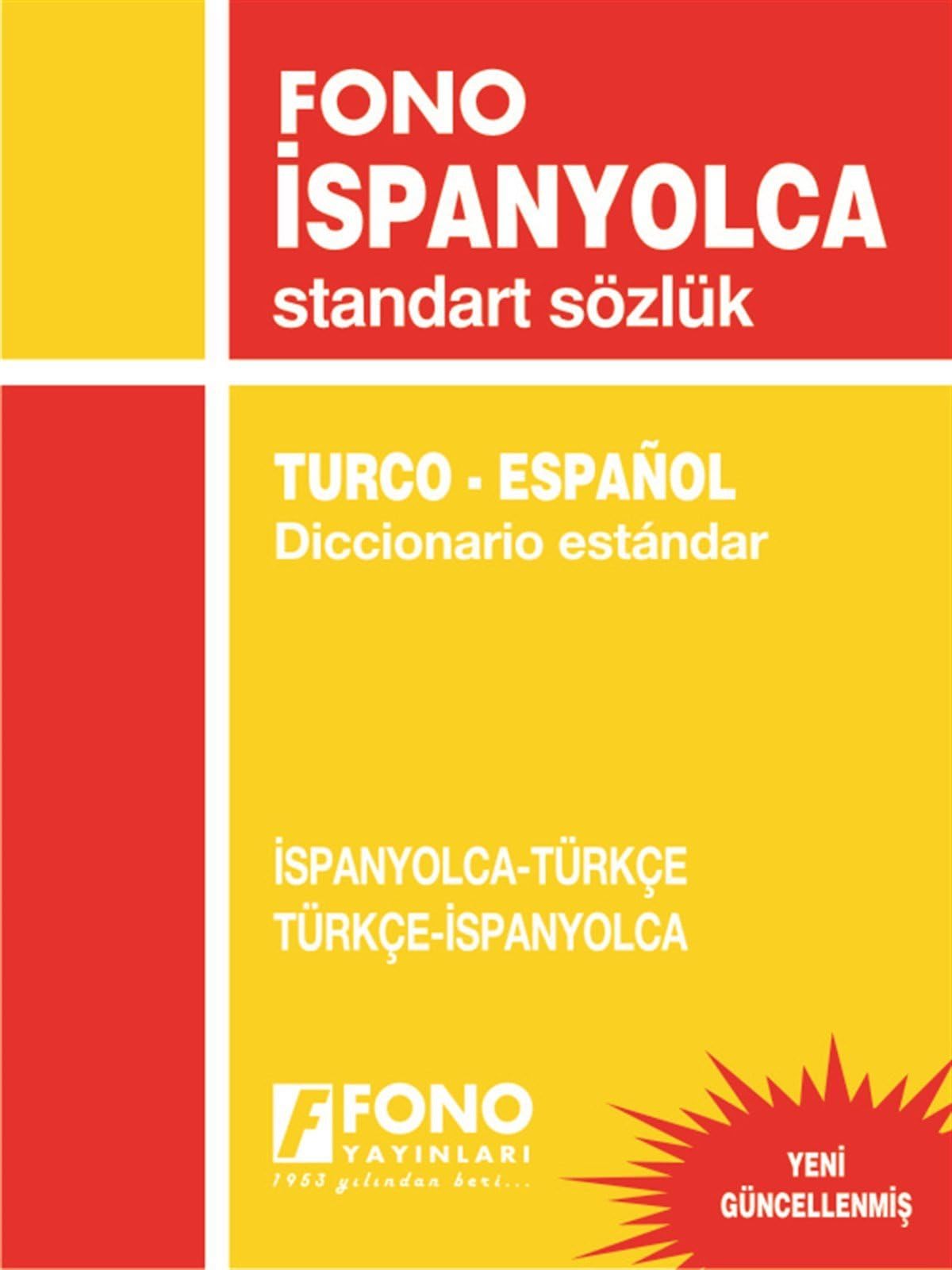 Standard Dictionary Spanish-turkish/turkish-spanish: İspanyolca-Türkçe / Türkçe-İspanyolca General education