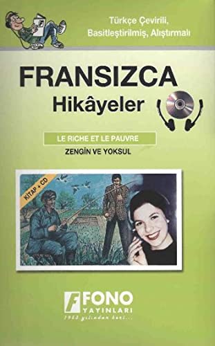 Zengin ile Yoksul - Fran/Turkce CD'li Hikaye Derece 1 (Kitap+CD) - Kutulu Books