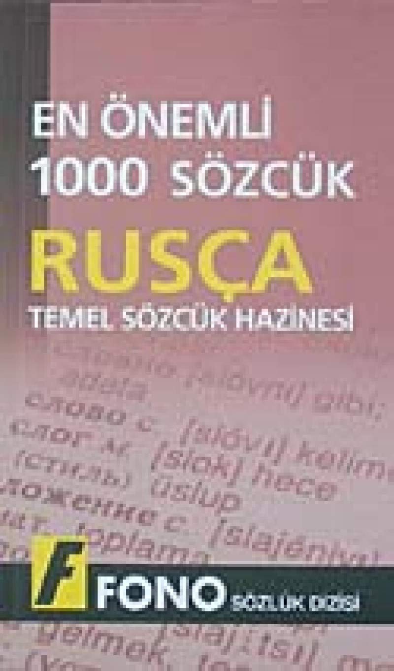 EN ÖNEMLİ 1000 SÖZCÜK RUSÇA TEMEL SÖZCÜK HAZ. Foreign Languages ​​& Dictionaries