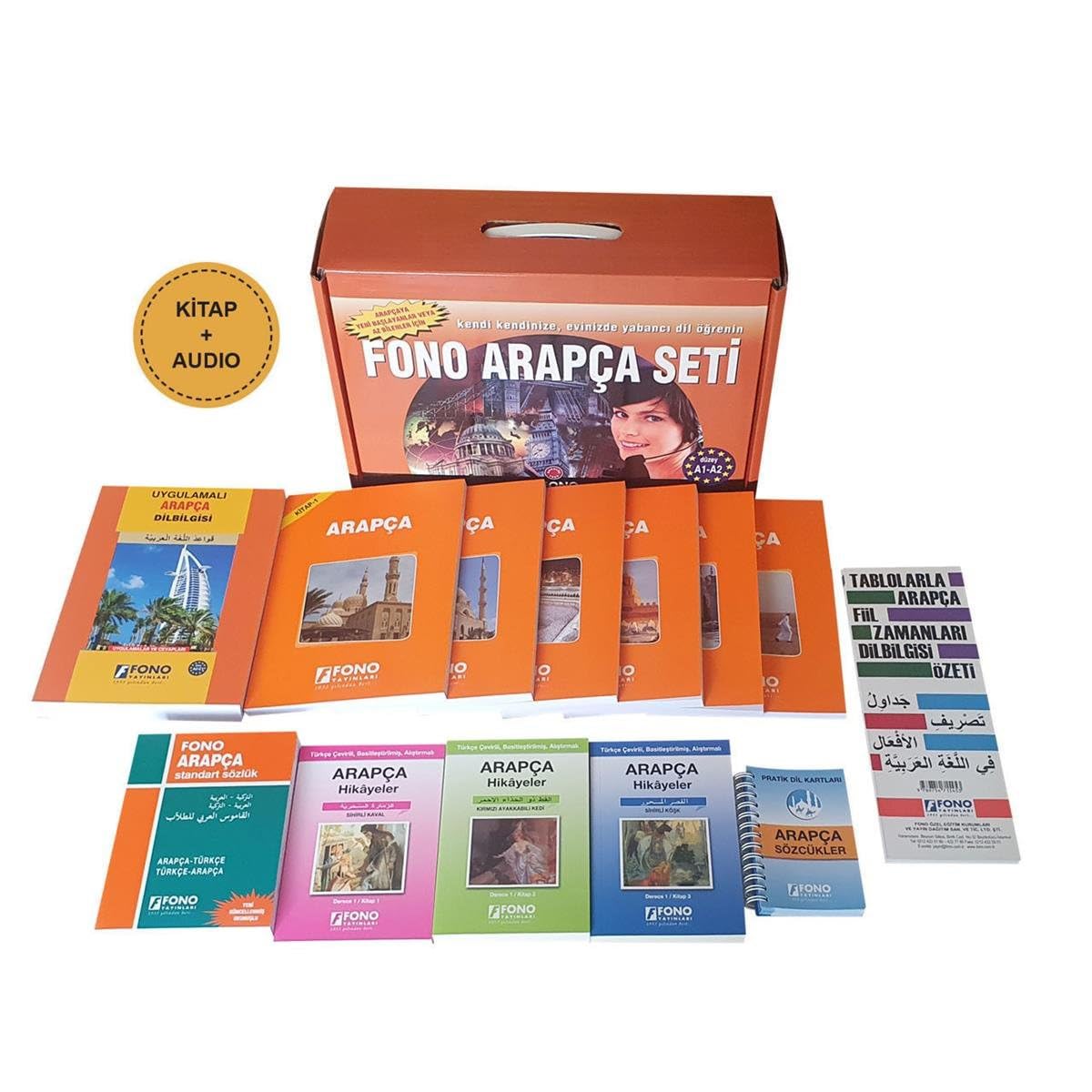 Fono Arapça Seti (14 Kitap + 11 Cd) Foreign Languages ​​& Dictionaries