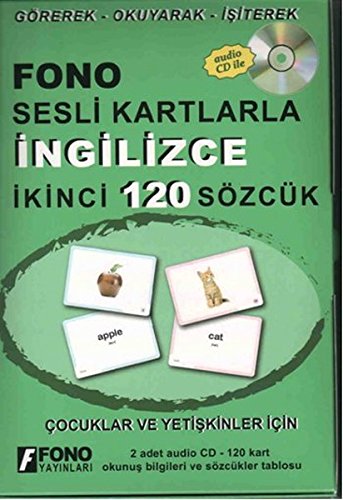 Fono Sesli Kartlarla İngilizce İkinci 120 Sözcük Foreign Languages ​​& Dictionaries