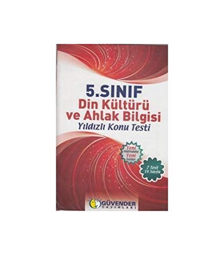 5.Sınıf Din Kültürü ve Ahlak Bilgisi Konu Testi; 7 Adet Books