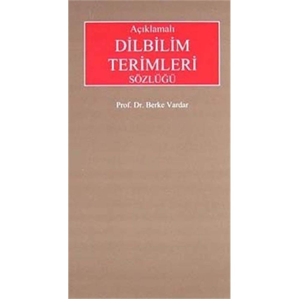 Aciklamali Dilbilim Terimleri Sozlugu Books