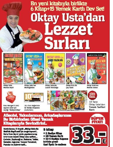 Oktay Usta dan Lezzet Sirlari (5 Kitap+15 Yemek Karti+1 Hediye Kitap) Books
