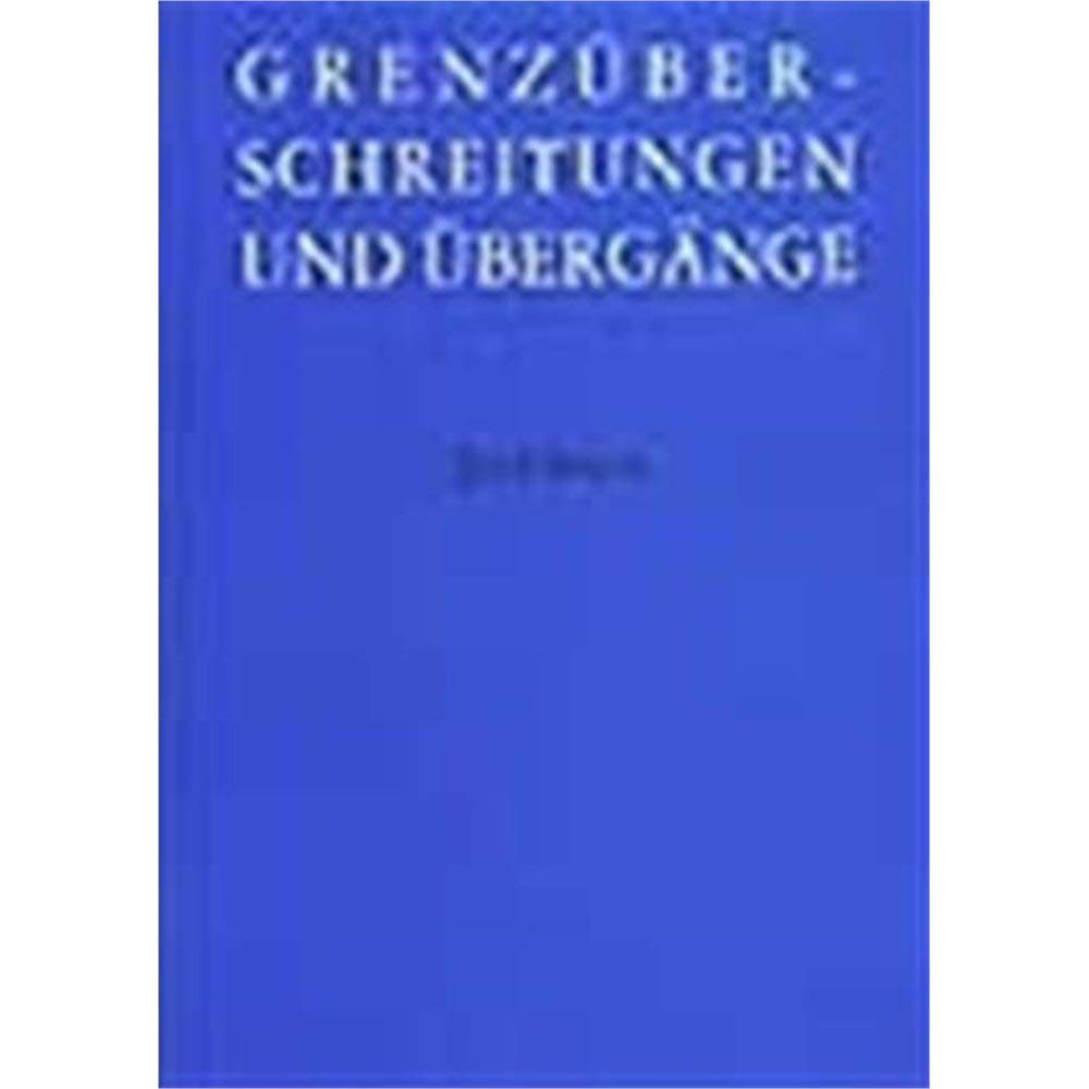 Grenzüber - Schreitungen Und Übergange Books