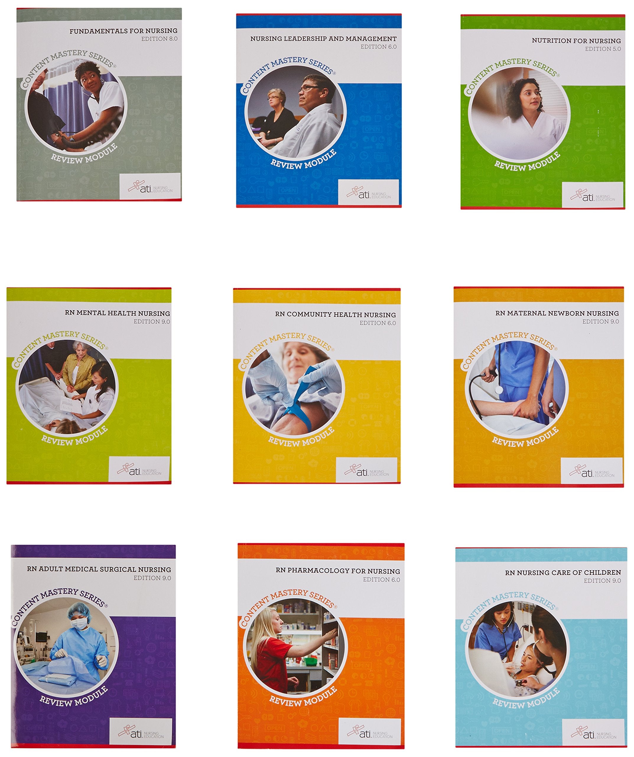 ATI Nursing Education Komplett-Set (ATI Nursing Education: Content Mastery Serie, Komplettset) Books