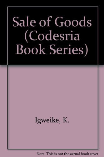 Sale of Goods (Codesria Book Series) Law