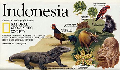 Indonesia Travel Reference Map by National Geographic Reference Books