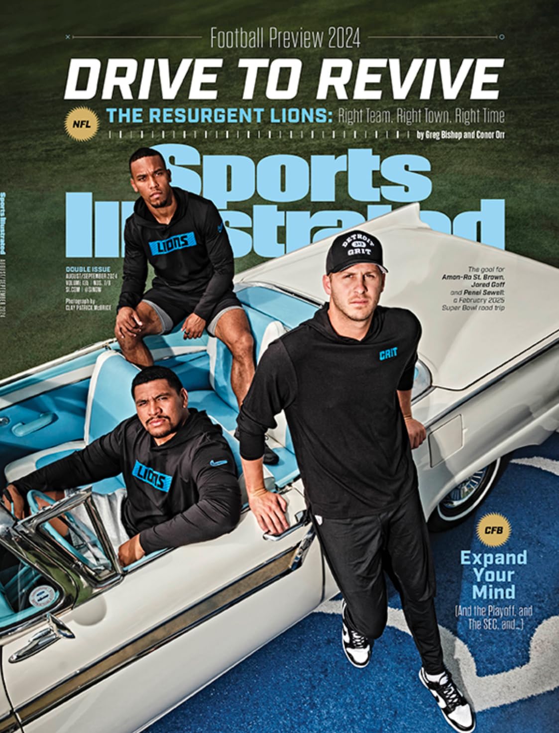 Sports Illustrated Magazine August September 2024 Detroit Lions Books