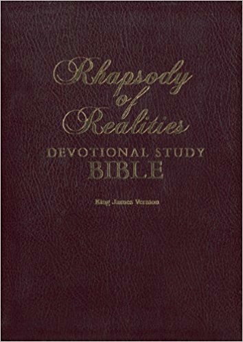 KJV Rhapsody Of Realities Devotional Study-Brown Bonded Leather Books