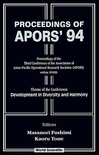 Apors'94: Development in Diversity and Harmony - Proceedings of the Third Conference of the Association of Asian-Pacific Operational Research Societie Books