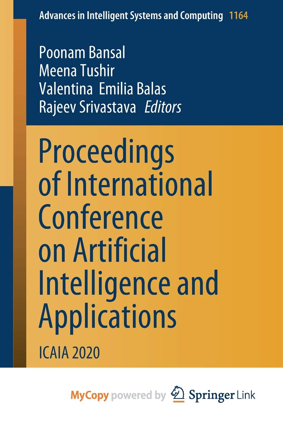 Proceedings of International Conference on Artificial Intelligence and Applications: ICAIA 2020 Computer Science