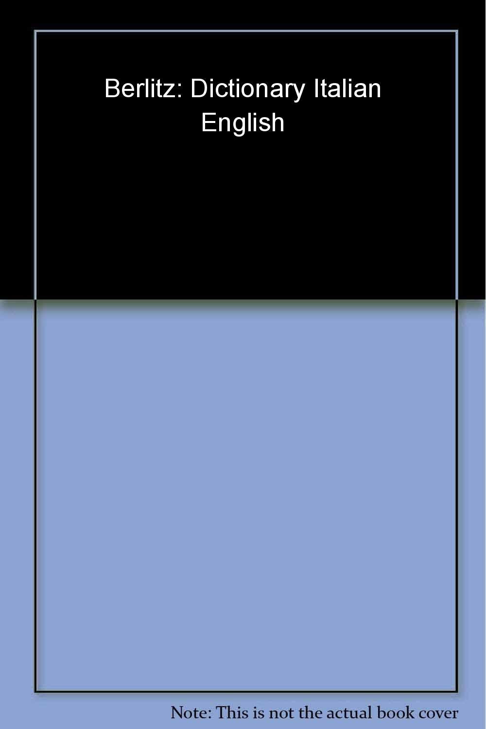 Berlitz Italian-English Dictionary (Berlitz Dictionaries) General education