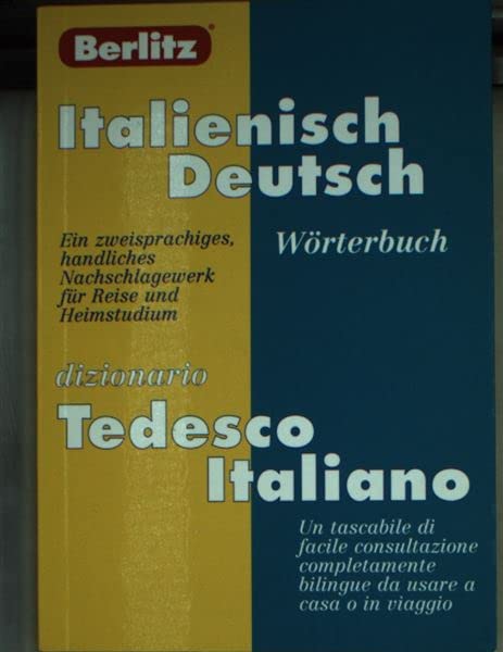 Italian-German Berlitz Bilingual Dictionary Foreign Languages ​​& Dictionaries
