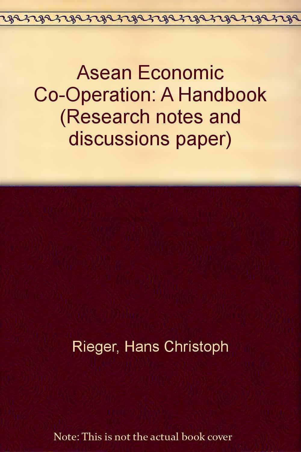 Asean Economic Co-Operation: A Handbook Social Sciences