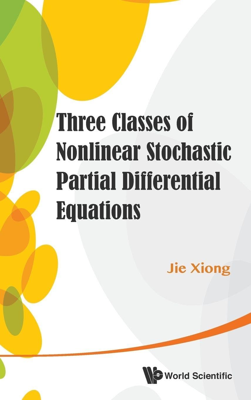 Product Image: Three Classes Of Nonlinear Stochastic Partial Differential Equations