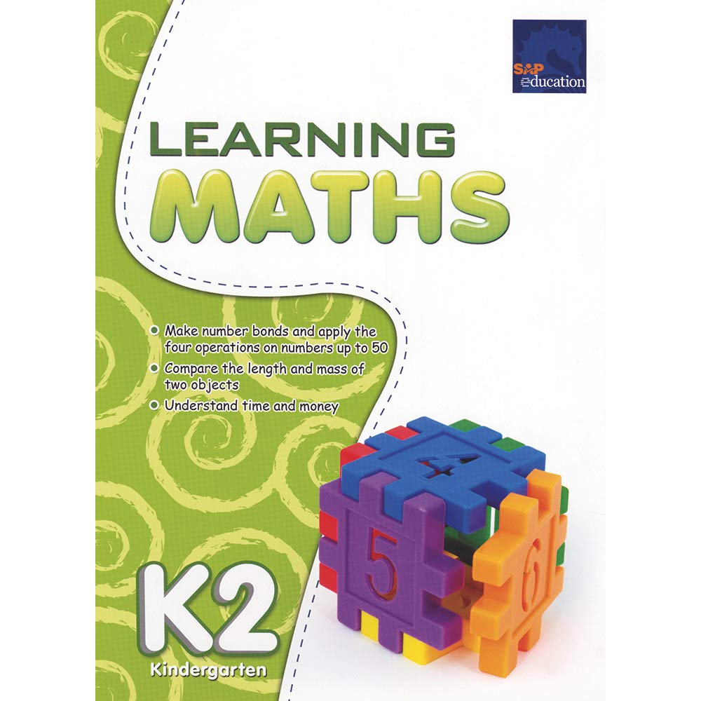 SAP Learning Maths K2 新加坡数学教辅 学习系列幼儿园数学练习册 大班5-6岁 幼儿启蒙 新亚出版社 儿童英文原版图书 Professional & Reference Books