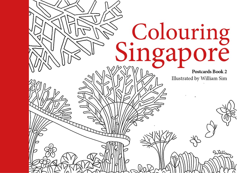 Colouring Singapore Postcards: Book 1 (The Colouring Singapore Postcard Series, Band 1) Film, Art & Culture