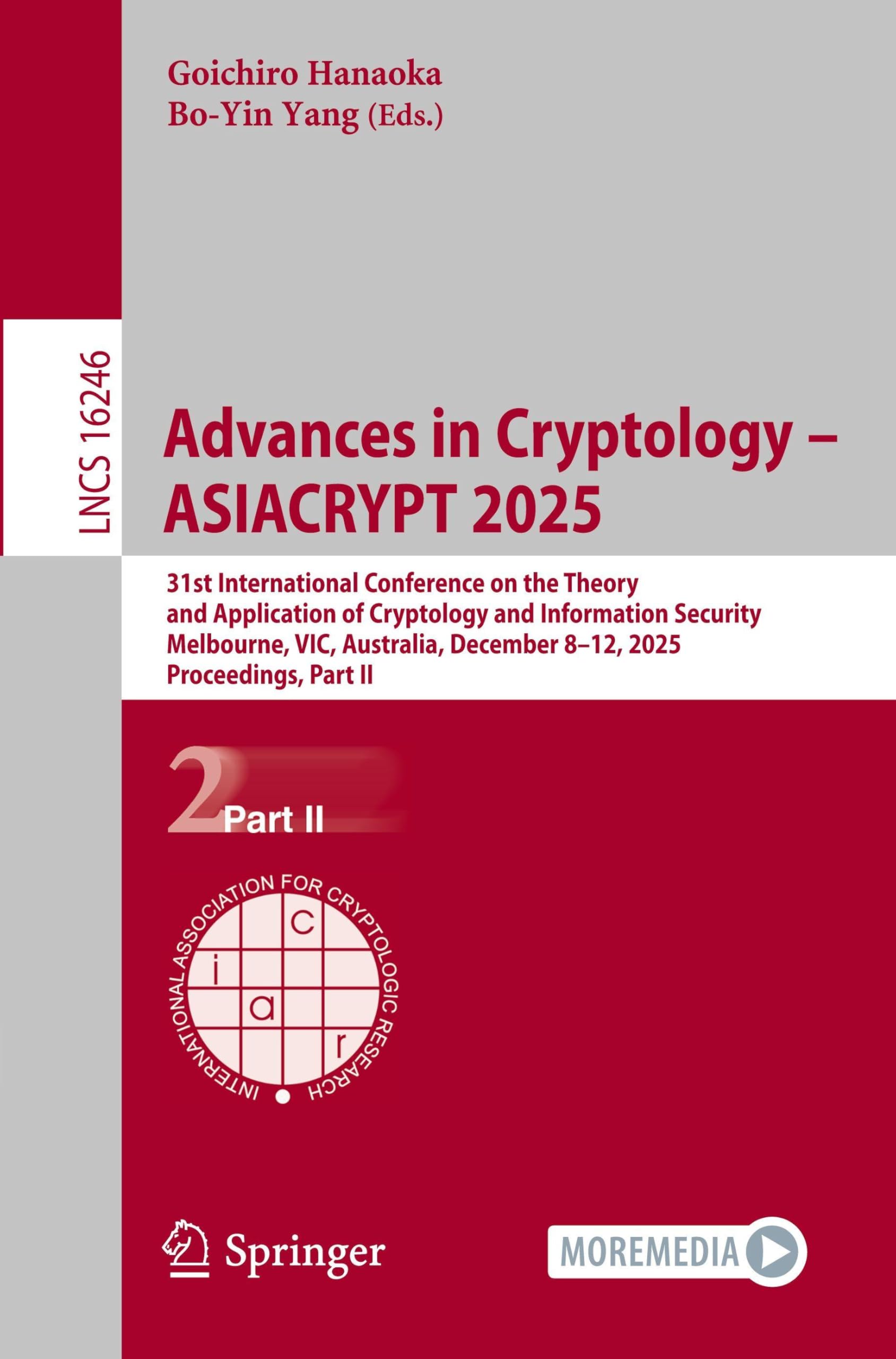 Advances in Cryptology - ASIACRYPT 2025 Computer Science