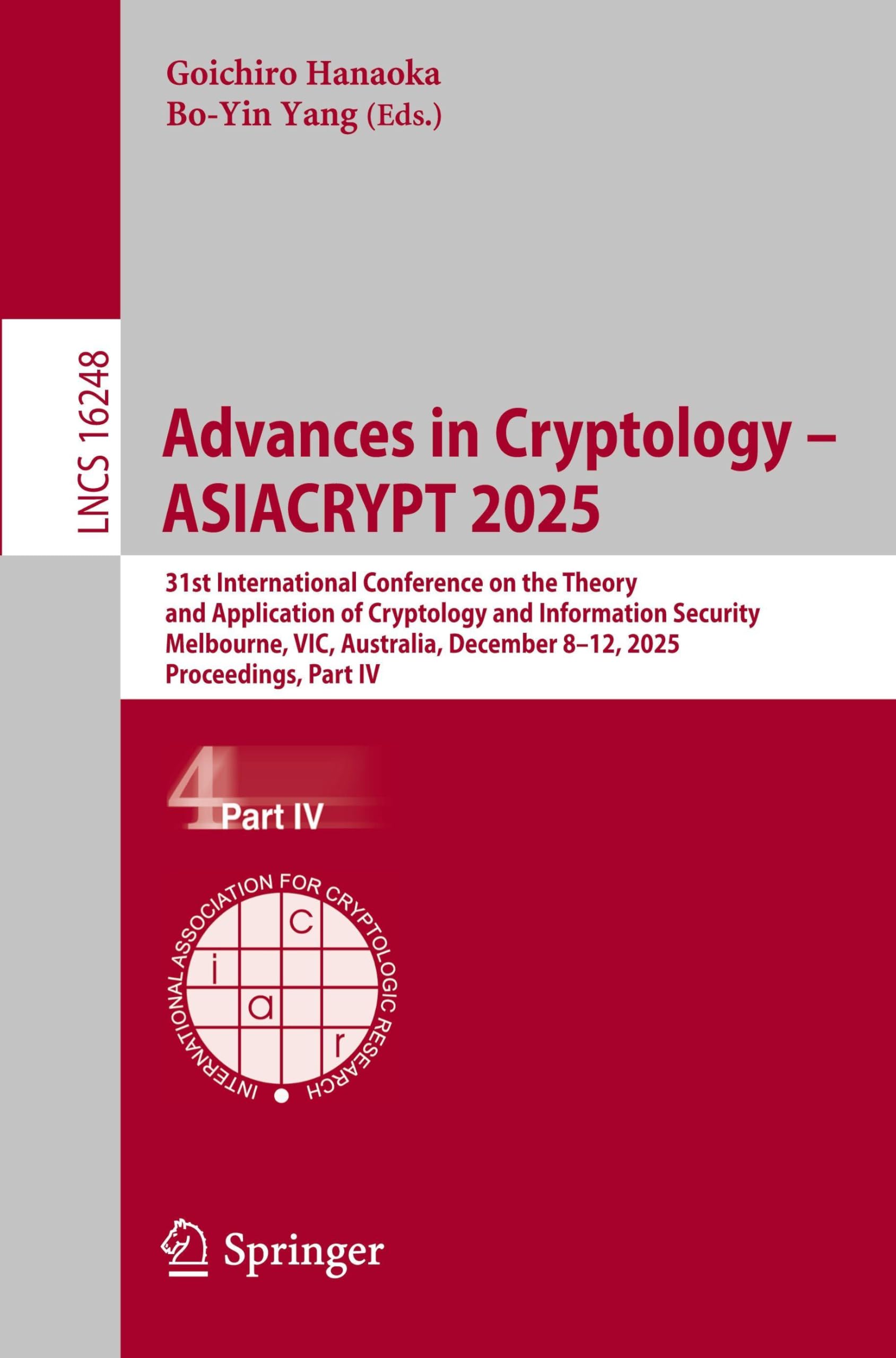 Advances in Cryptology - ASIACRYPT 2025 Computer Science