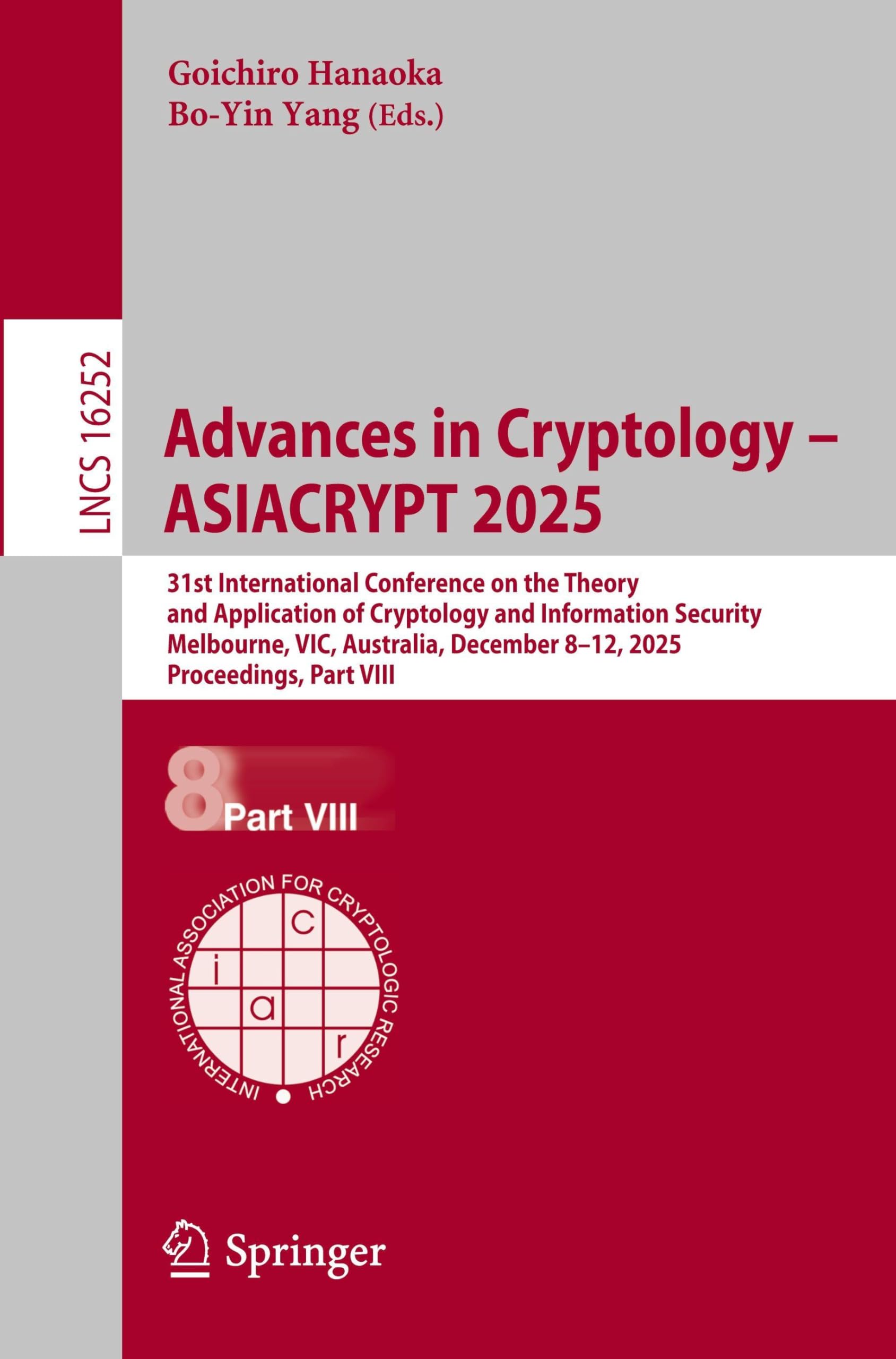 Advances in Cryptology - ASIACRYPT 2025 Computer Science