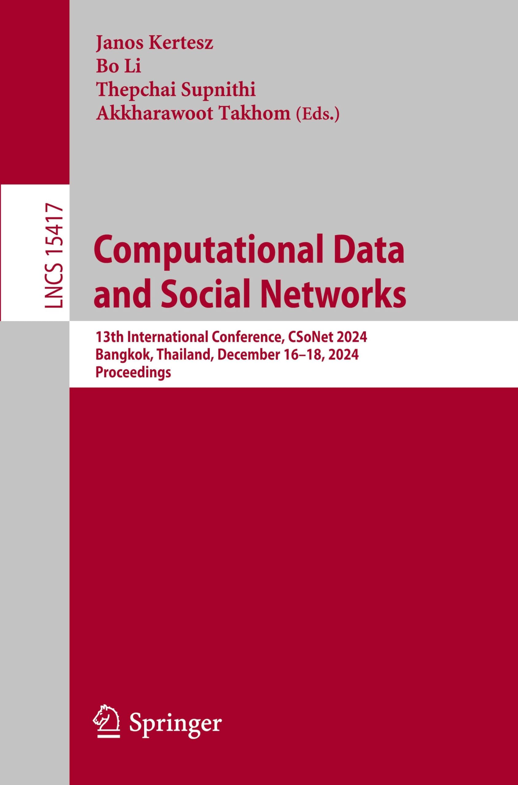 Product Image: Computational Data and Social Networks