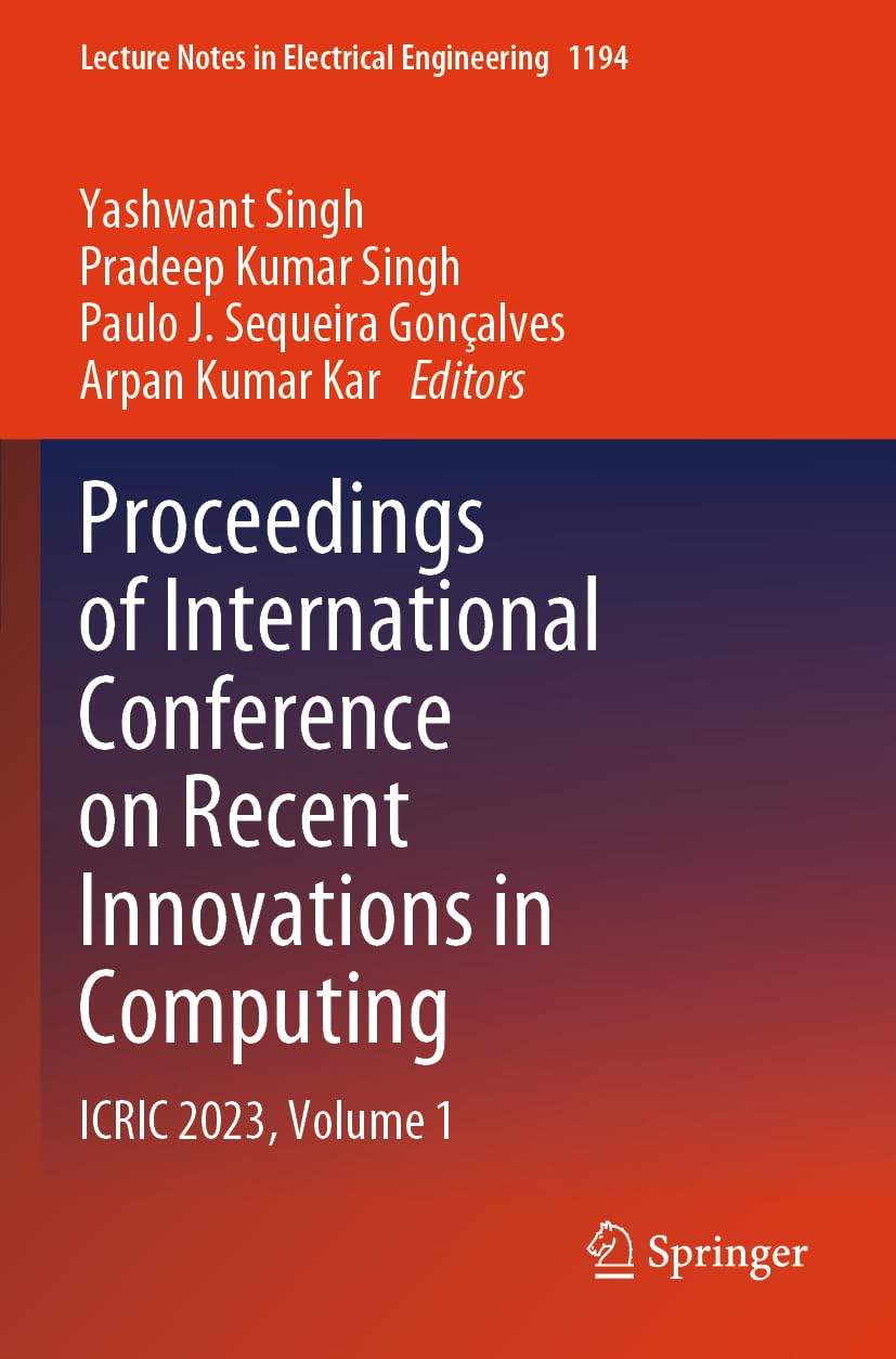 Proceedings of International Conference on Recent Innovations in Computing Computer Science