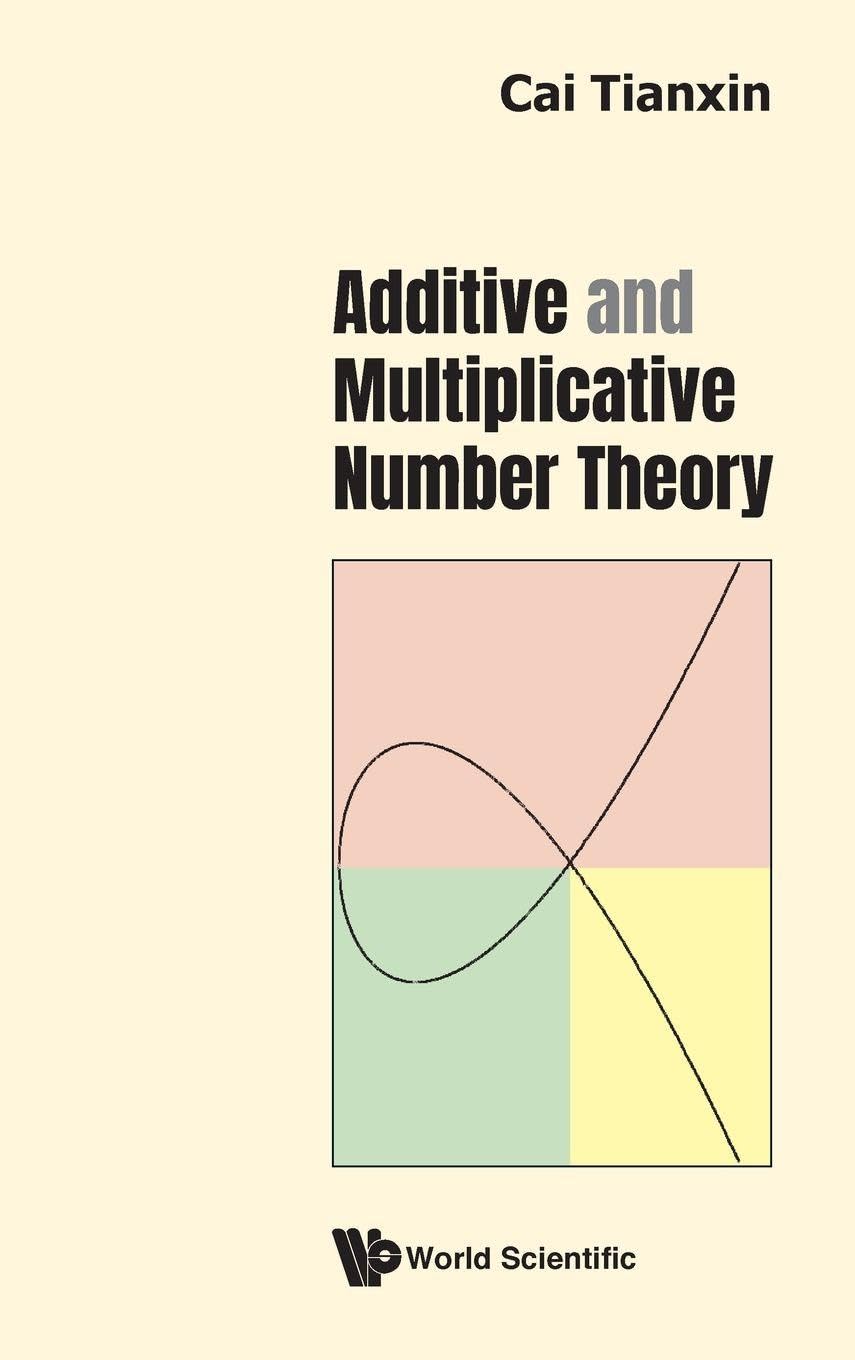 ADDITIVE AND MULTIPLICATIVE NUMBER THEORY Mathematics