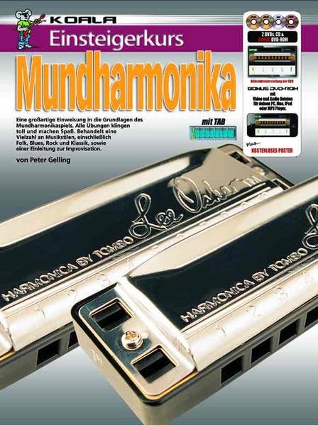 Einsteigerkurs Mundharmonika. Enthält Medien Online Sheet Music