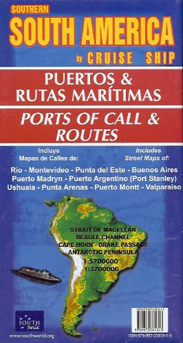 South America:Ports Of Call & Routes - Mapa Eng/Esp Books