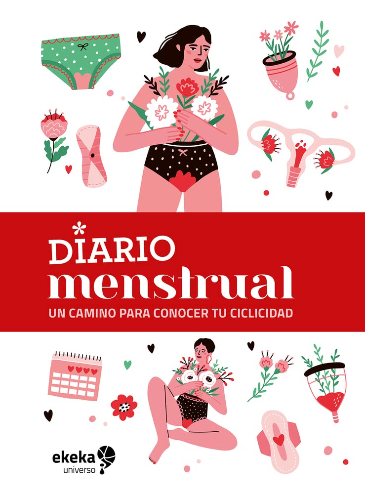 Diario menstrual tapa roja/ Period Journal Red Cover (Universos) Education