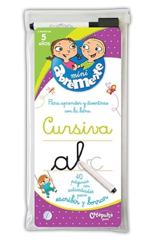 Abremente para escribir y borrar - Cursiva book