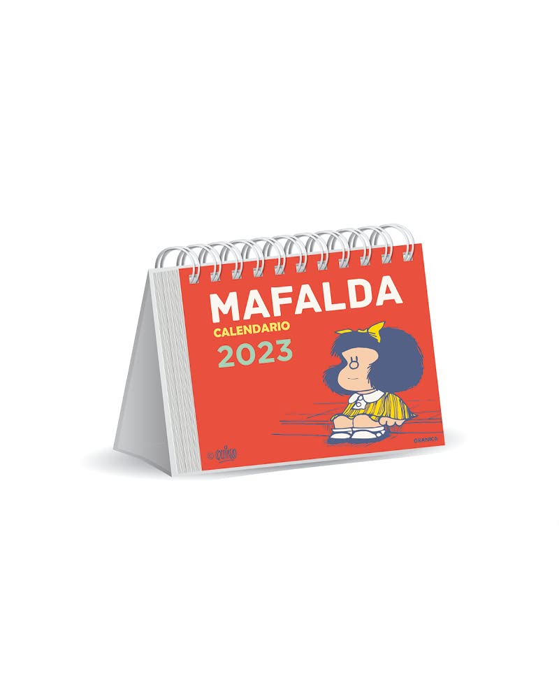 Mafalda 2023, Calendario Escritorio Rojo book