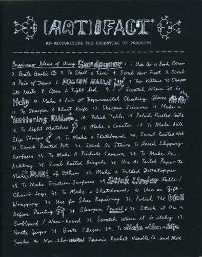 (Art)Ifact: Re-recognizing the Essential of Products /anglais book