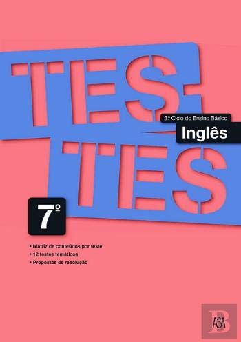 Testes Inglês - 7.º Ano (Portuguese Edition) Cláudia Monteiro book