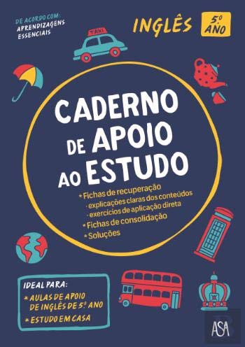 Caderno de Apoio ao Estudo - Inglês 5.º Ano (Portuguese Edition) Clara Bugalhão e Ana Santos book