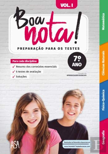 Boa nota! Preparação para os Testes 7.º Ano I (Portuguese Edition) book