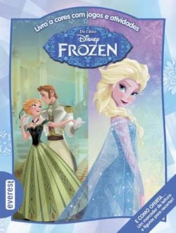 Frozen. Livro A Cores Com Jogos E Atividades book